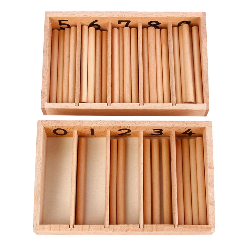 Fidtoy Montessori Spindle Box Counting Toy for Early Math