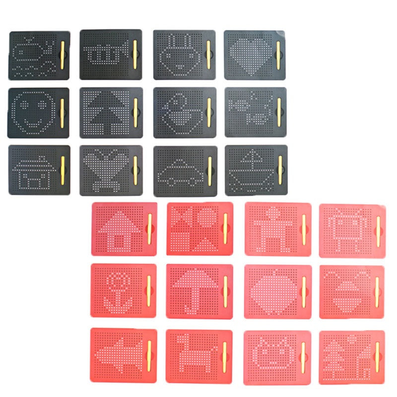 Tablero ocupado de bolas de dibujo magnéticas