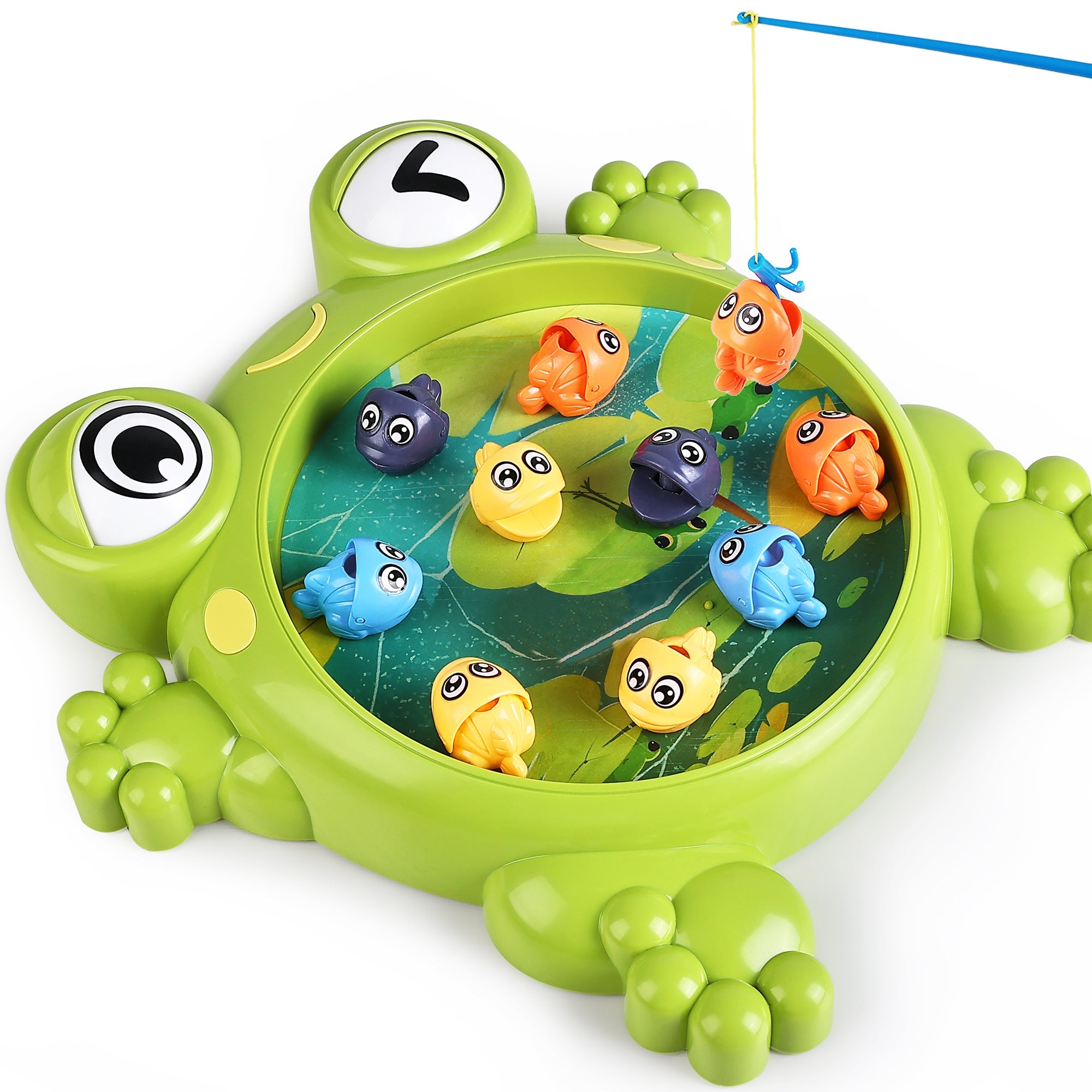 Fidtoy Frog Fishing Game Toy for Kids Age 3+