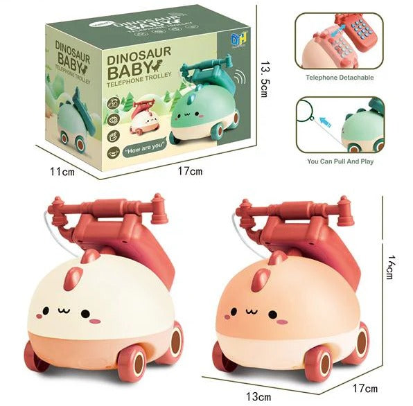 Teléfono Móvil de Juguete para Bebé con Forma de Dinosaurio - DH009-36/37