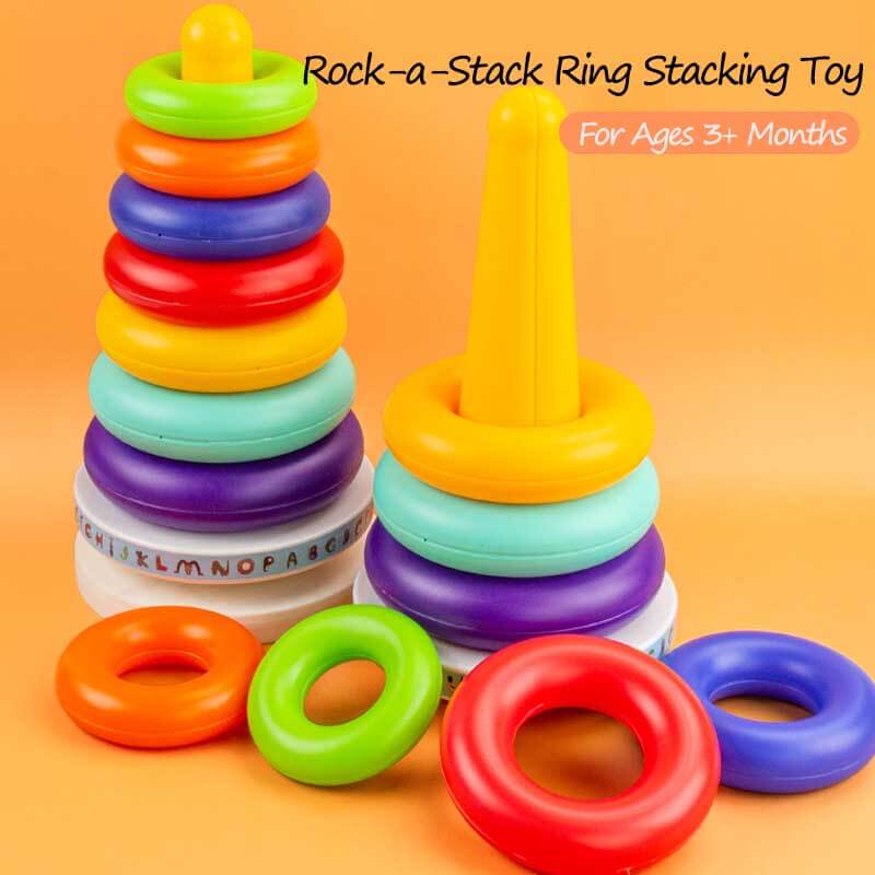 Fidtoy Baby Stacking Ring Toy Sensory Development Learning Toy