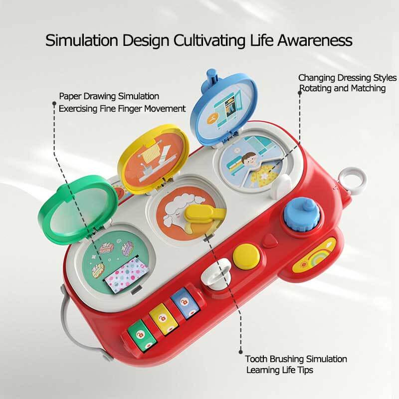 Fidtoy Busy Montessori Toy – Interactive Baby Sensory Activity Cube for Toddlers