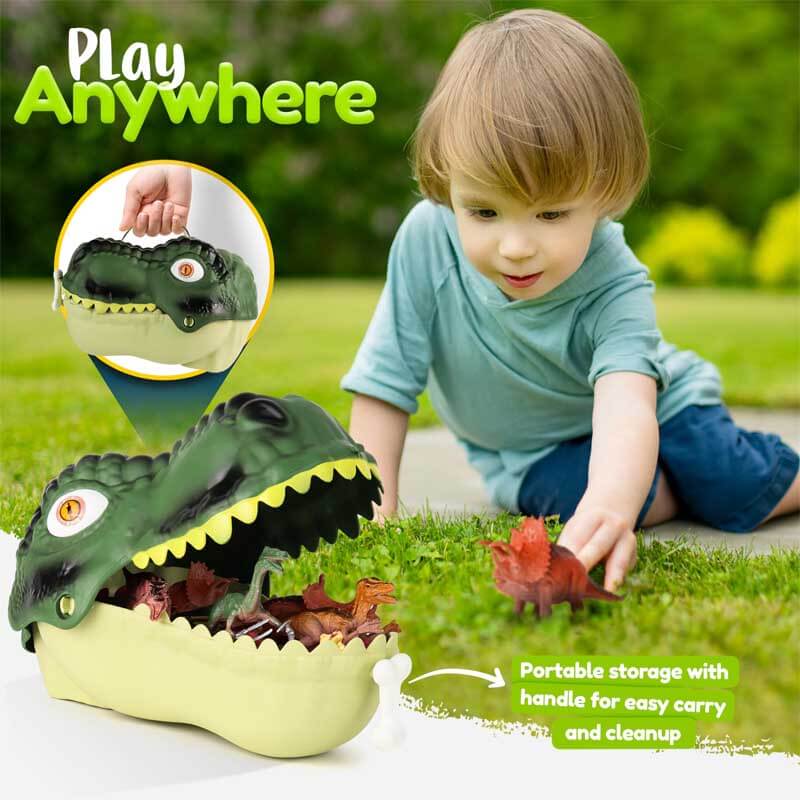 Fidtoy Dinosaur Toy Playset 45 Piece Dino World Figures Set