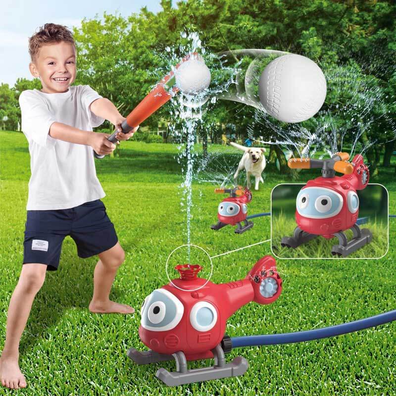 Fidtoy Water Sprinkler Baseball Toy Outdoor Summer Game for Kids