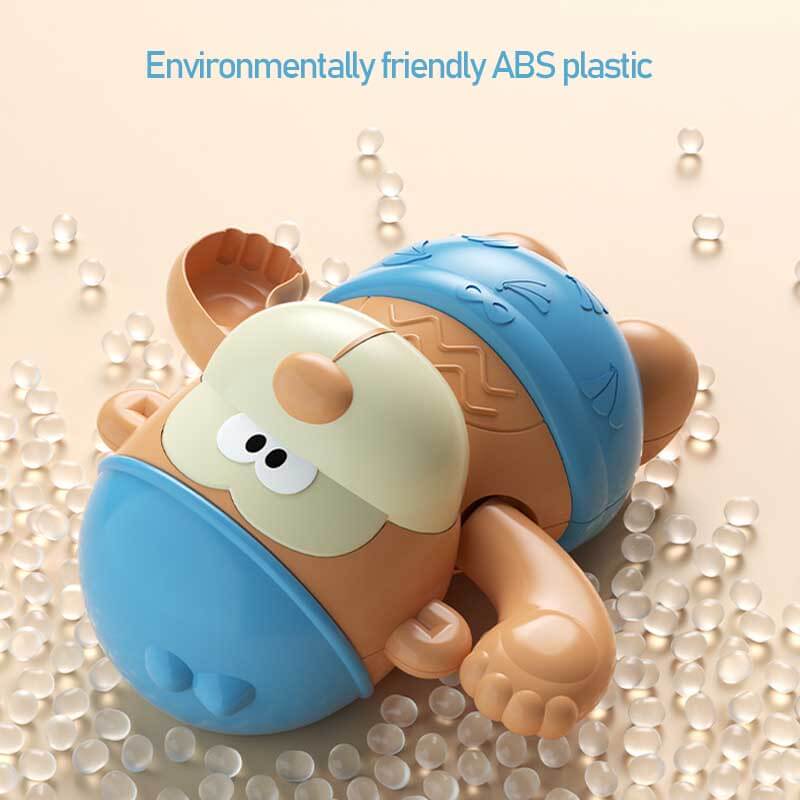 Fidtoy Jouet de Bain pour Tout-petits – Jouet de Bain à Remonter pour Bébé – Jouet de Baignoire pour Enfants de 1, 2, 3 Ans – Jeu Sensoriel Amusant pour Baignade, Piscine et Plage