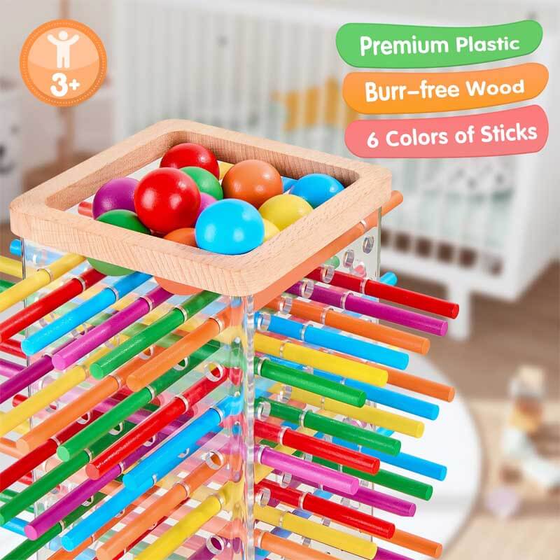 Fidtoy Montessori Wooden Board Game for Kids 3+ Educational Counting & Strategy Toy