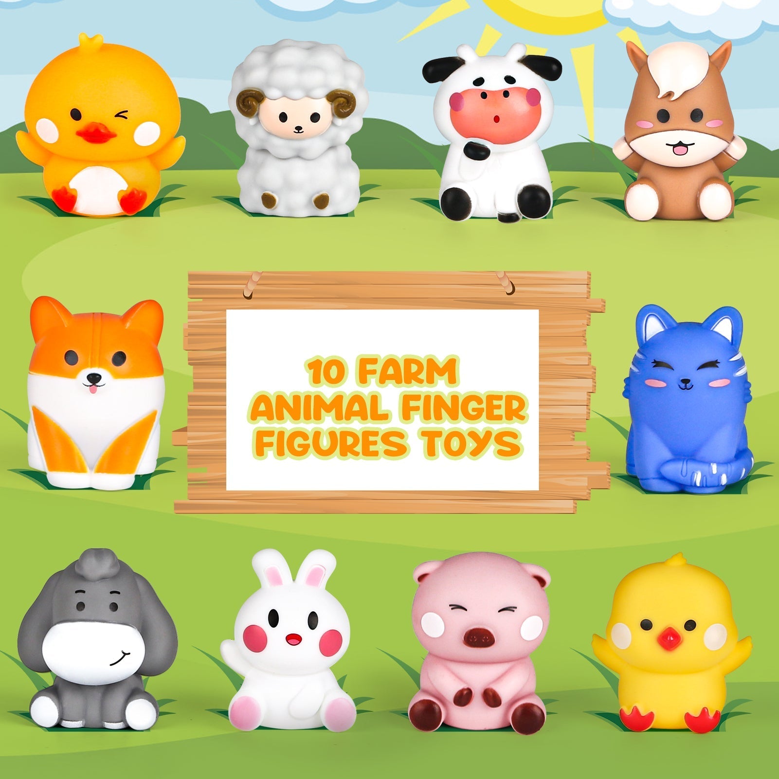 Kit de jeu éducatif sur les animaux de la ferme Fidtoy