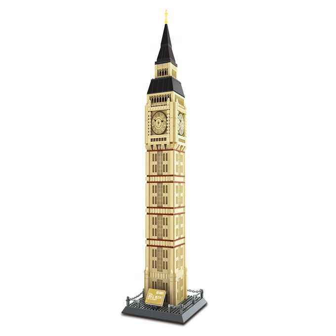 Fidtoy Big Ben London Building Blocks Construction Set for Kids | 1660Pcs ABS Architecture Landmark Model, STEM Construction Toy, Multicolor Clock Tower Building Set, Fine Motor & Spatial Reasoning Toy Age 6+
