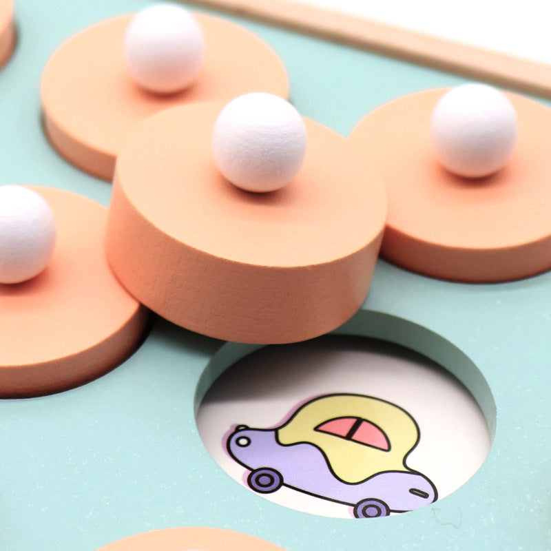 Jeu d'échecs de mémoire en bois - Puzzle éducatif 3D pour enfants et famille