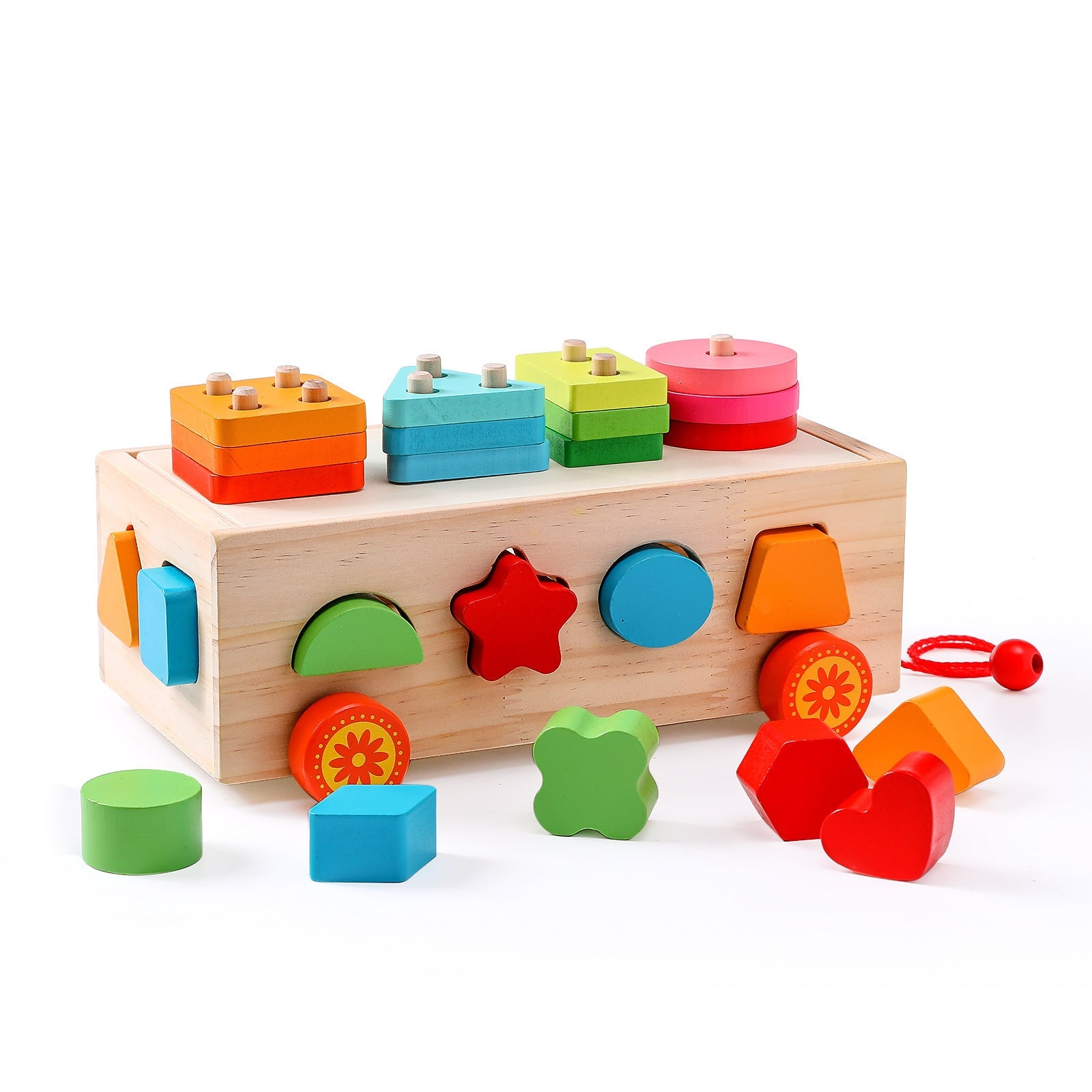 Juguetes de rompecabezas de madera multifuncionales para educación temprana para niños | Aprendizaje y juego sensorial amigables con el autismo