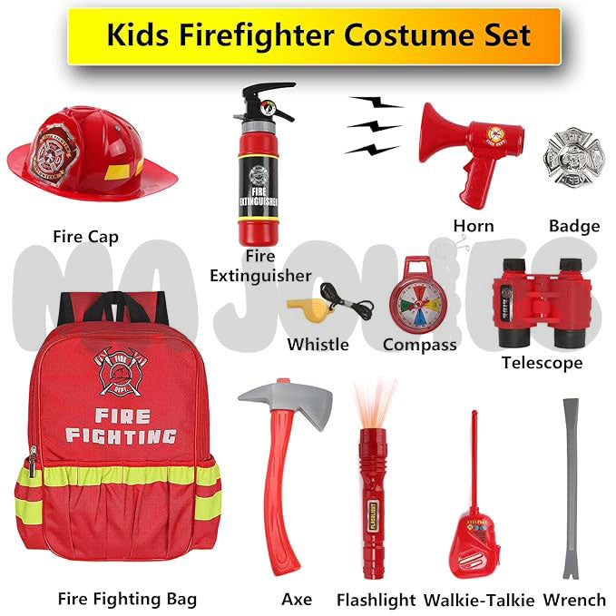 Set de juego de simulación de bombero para niños