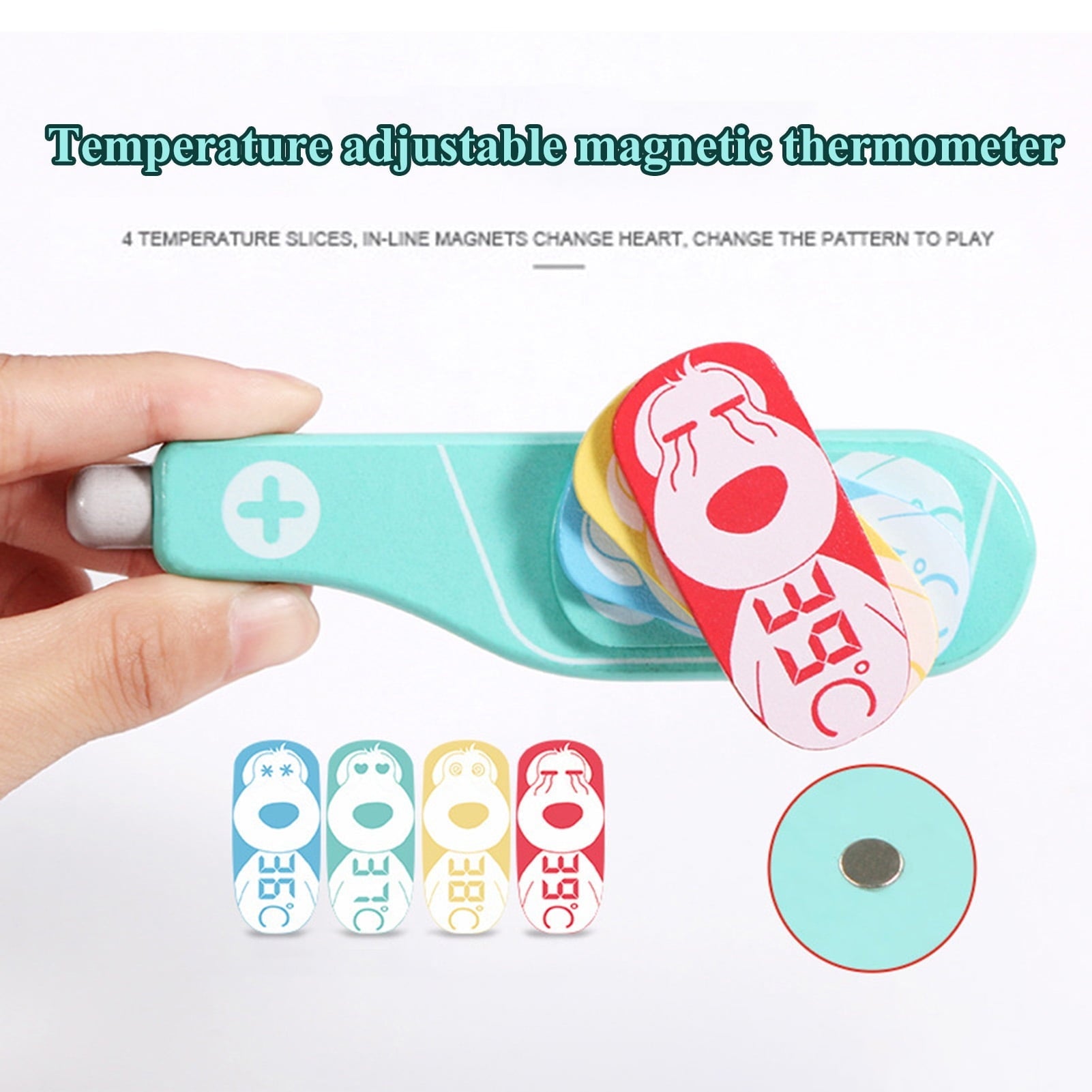 Fidtoy Pretend Play Doctor Medical Tool Kit for Kids Role Play Health Toy with Stethoscope Thermometer Bandages Ages 3+