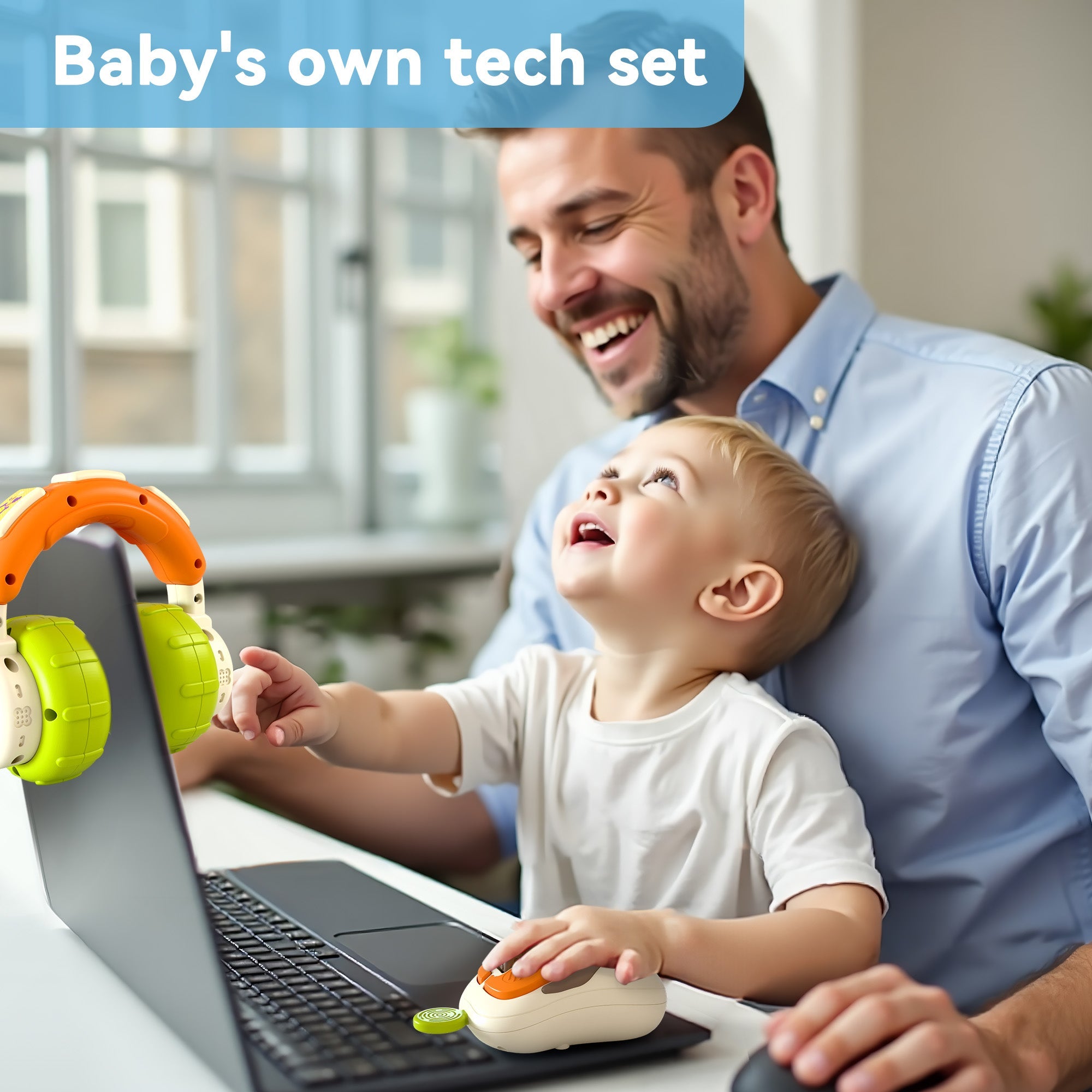 Fidtoy Baby Musical Headphone and Mouse Toy Set