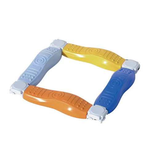 Fidtoy Multicolour Sensory Balance Beam Tactile Board for Kids Stepping Stones Coordination Toy Age 3-6