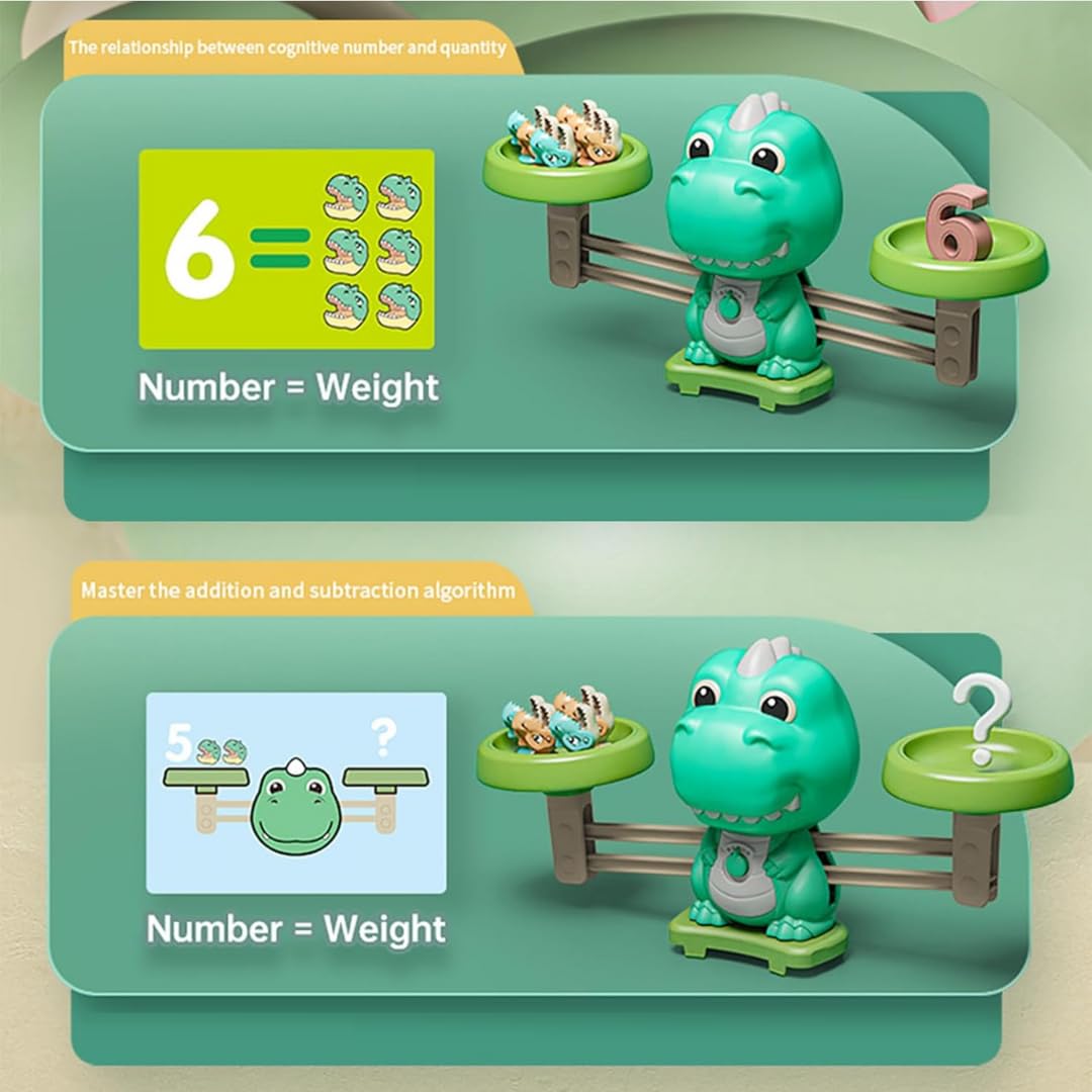 Kit de aprendizaje de matemáticas mentales de equilibrio y captura de dinosaurios - 29B