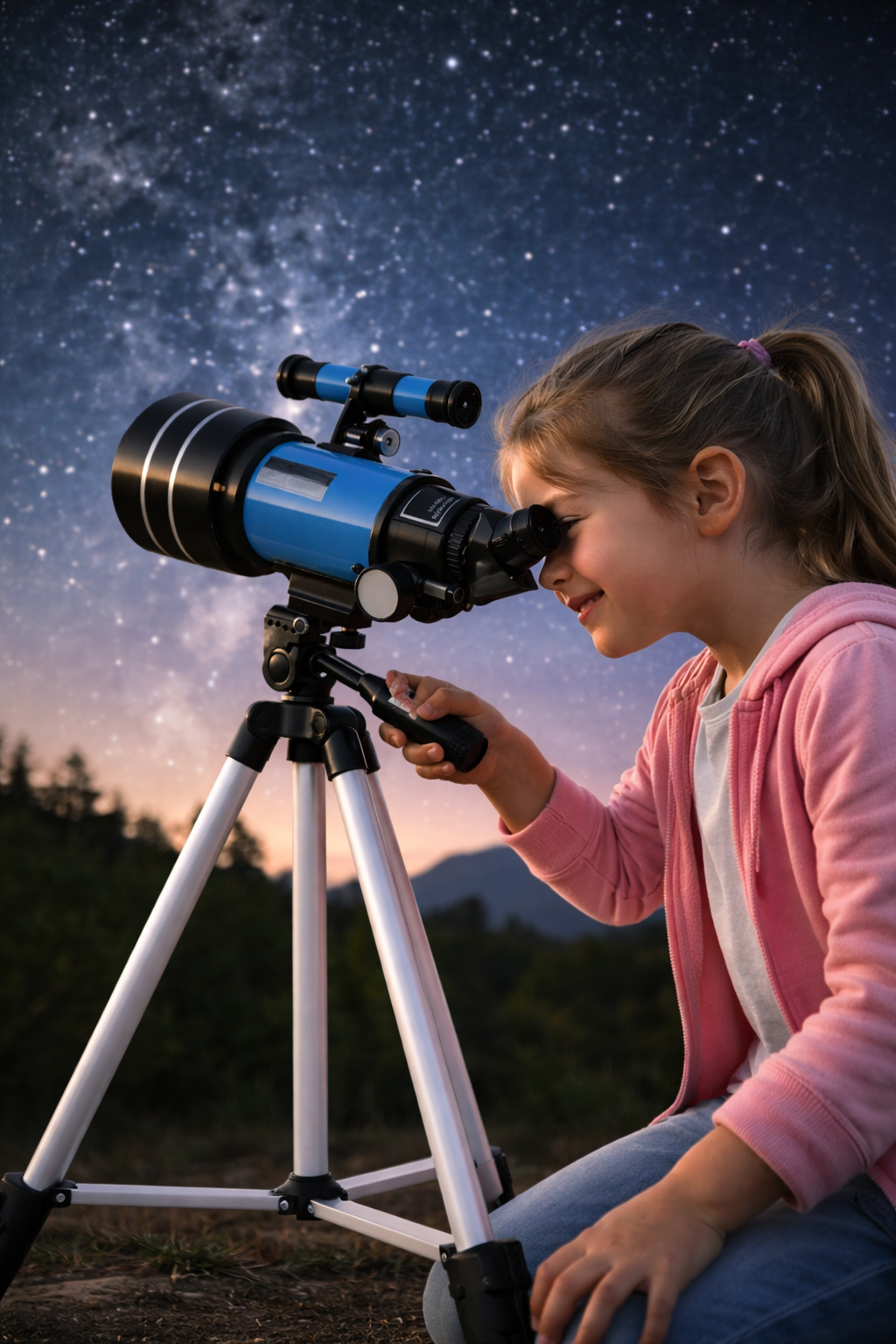 Télescope astronomique réfracteur Fidtoy 70 mm pour débutants