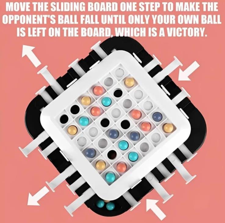 Fidtoy Stay Alive Survival Chess Track Board Game for Kids Ages 5+, Plastic Rainbow Strategy Board Game with Two-Player Duel and Family Tabletop Play