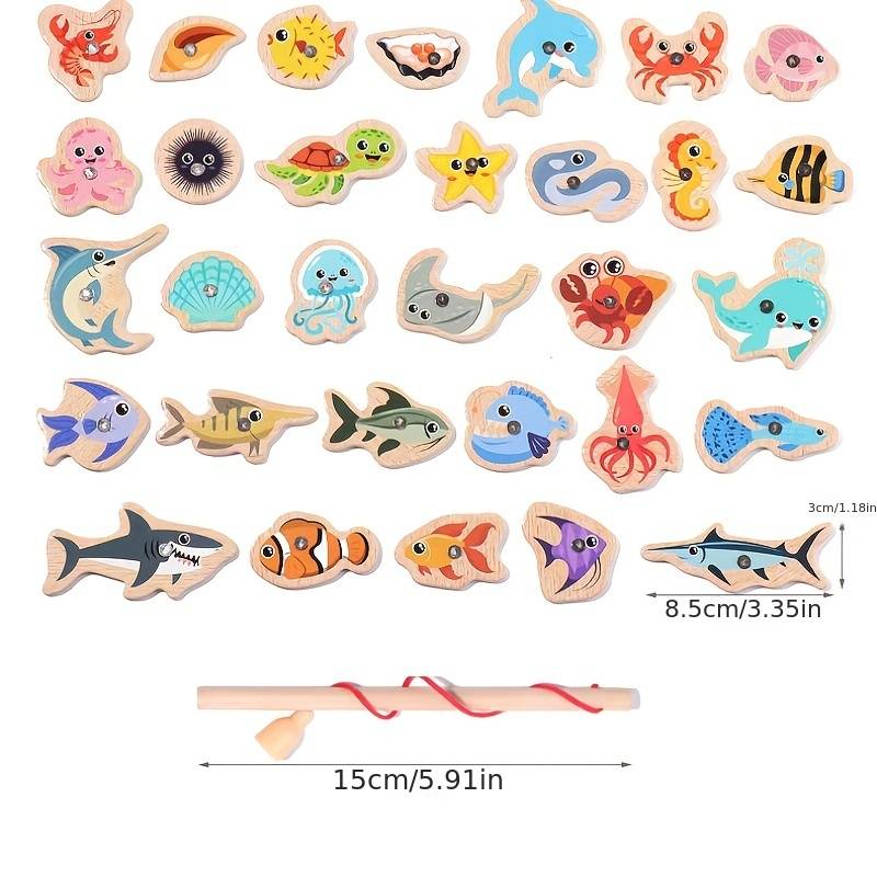 Wooden Magnetic Fishing Toy