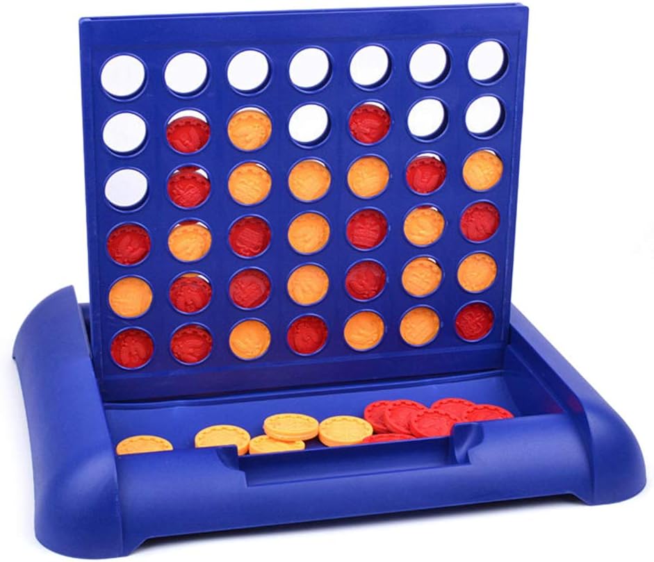 Fidtoy Connect 4 Game Chess Piece Family Fun Board Game for Kids and Families