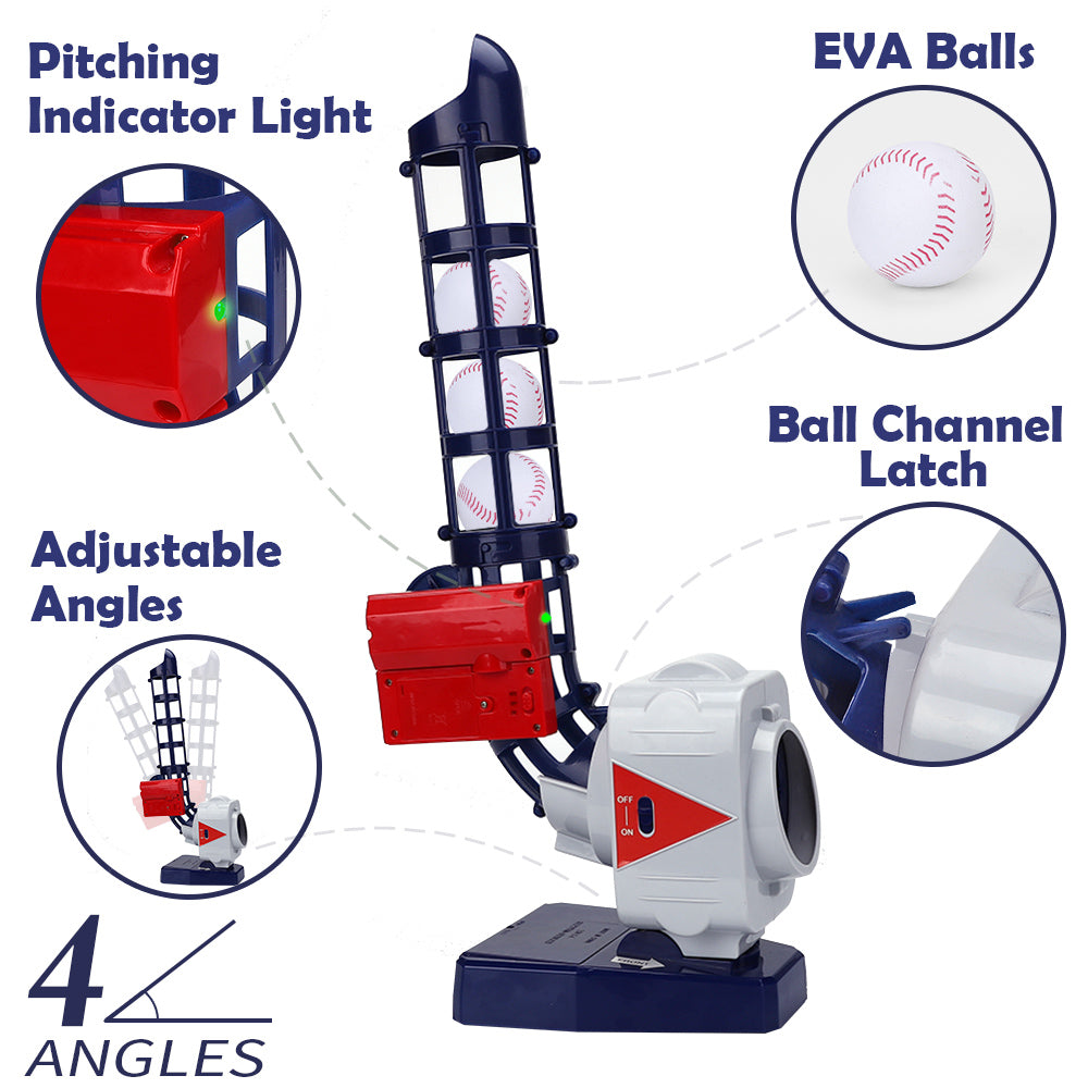 Fidtoy 2 in 1 RC Baseball and Tennis Pitching Set