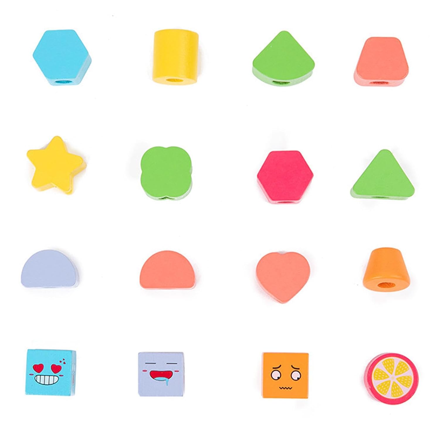 ATORSE™ Juguete apilable de formas a juego y cuentas de encaje para regalo de cumpleaños para niños y bebés | Juguetes para bebé | Juguetes de desarrollo para bebé
