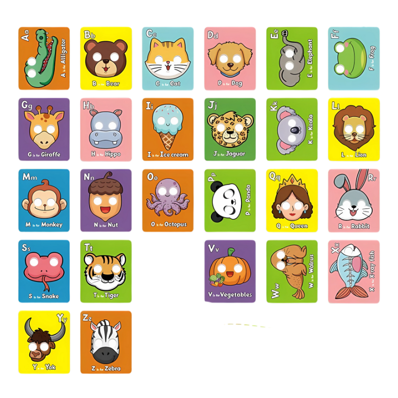 Cartes Flash Alphabet Animaux – Lettres Montessori & Jouet Éducatif pour Enfants