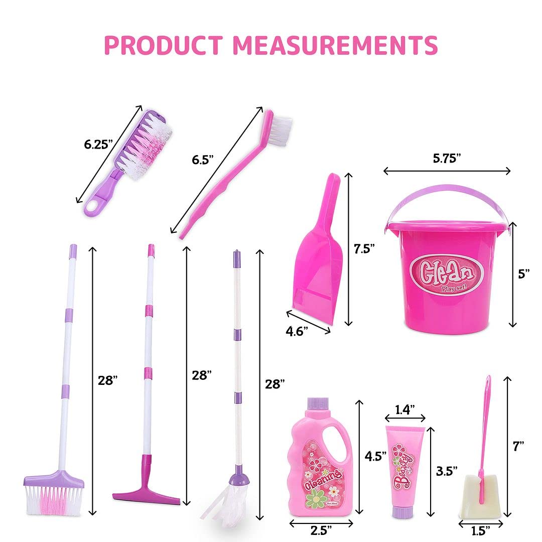 Fidtoy Little Helper Cleaning Pretend Play Set for Kids Montessori Practical Life Role Play Toy