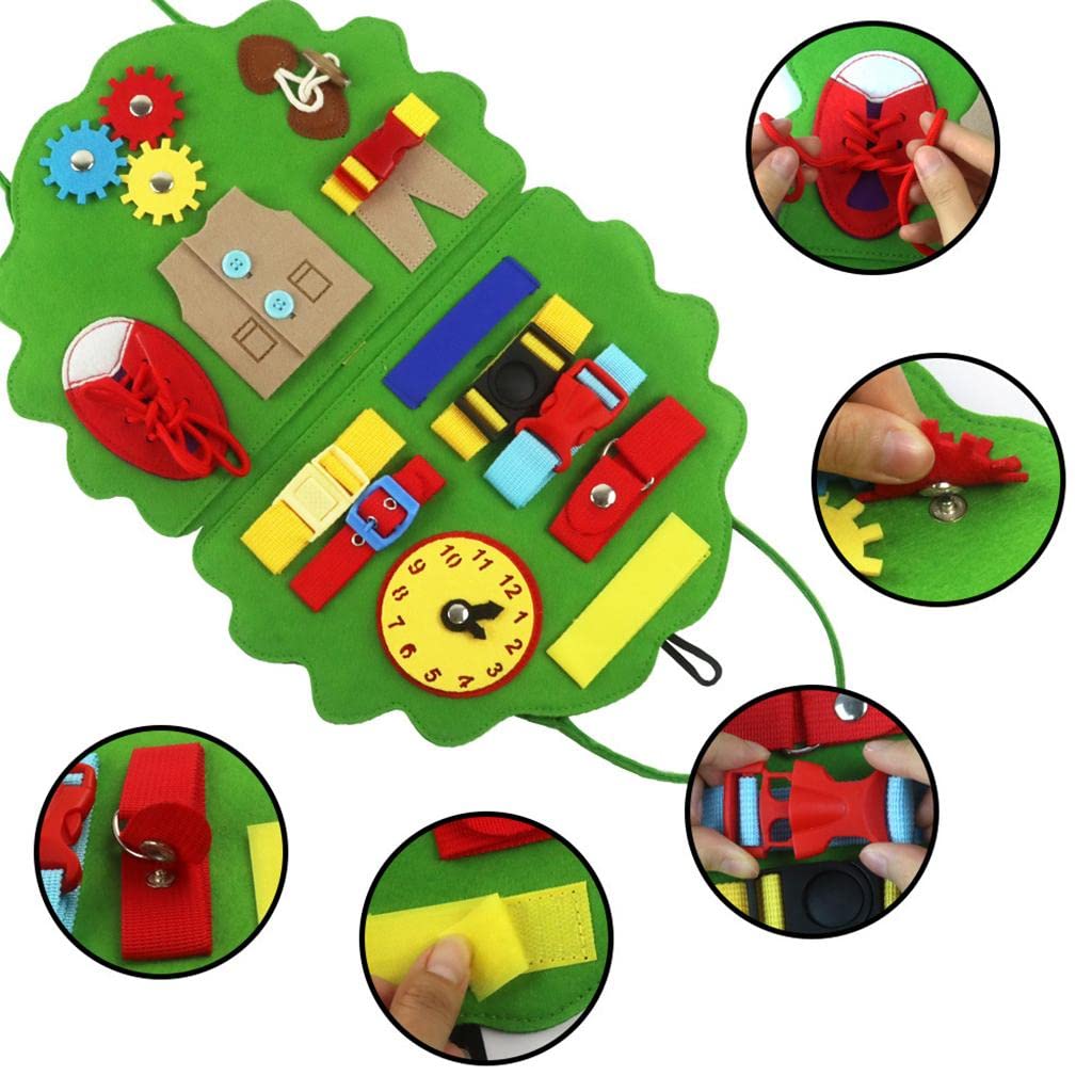 THE STYLE SUTRA Toddler Busy Board Portable Early Education for Travel Christmas Young