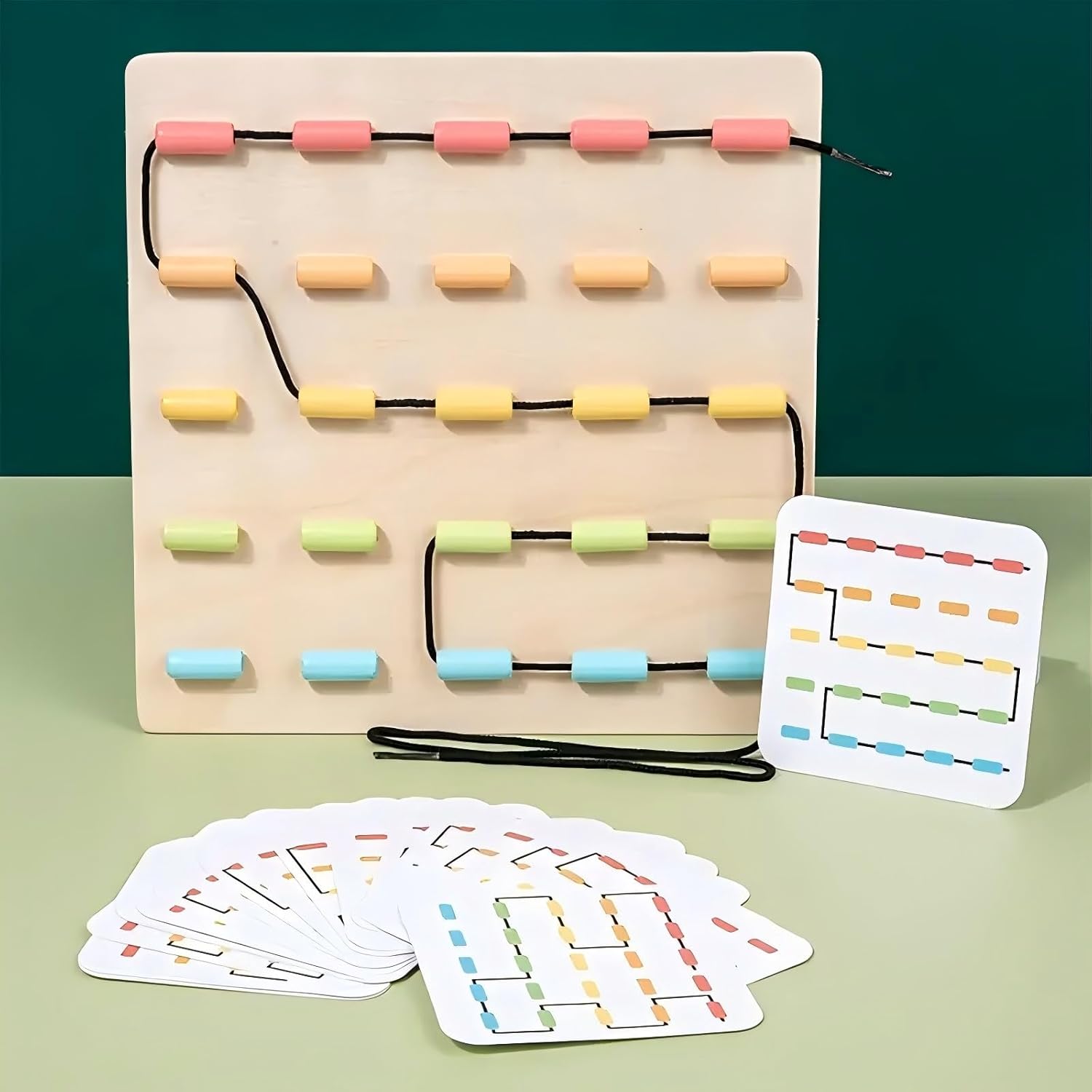 TNBUENO Dementia Activities Kit for Seniors – Alzheimers Memory Games with Puzzles & Color Cards – Products for Elderly Adults with Dementia or Memory Loss