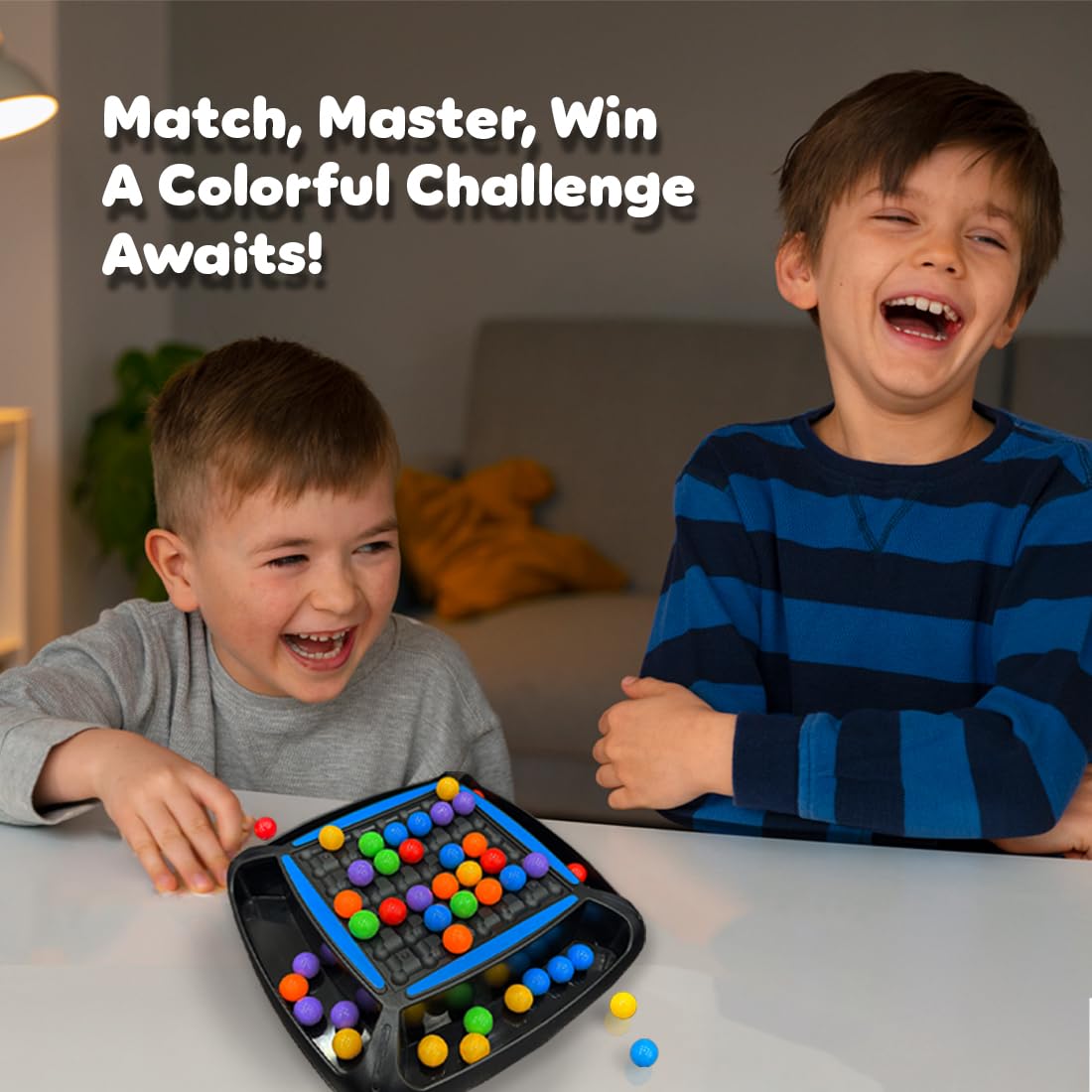 Fidtoy Colorful Ball Candy Crush Challenge Family Game for Kids Color Matching Puzzle Board Game