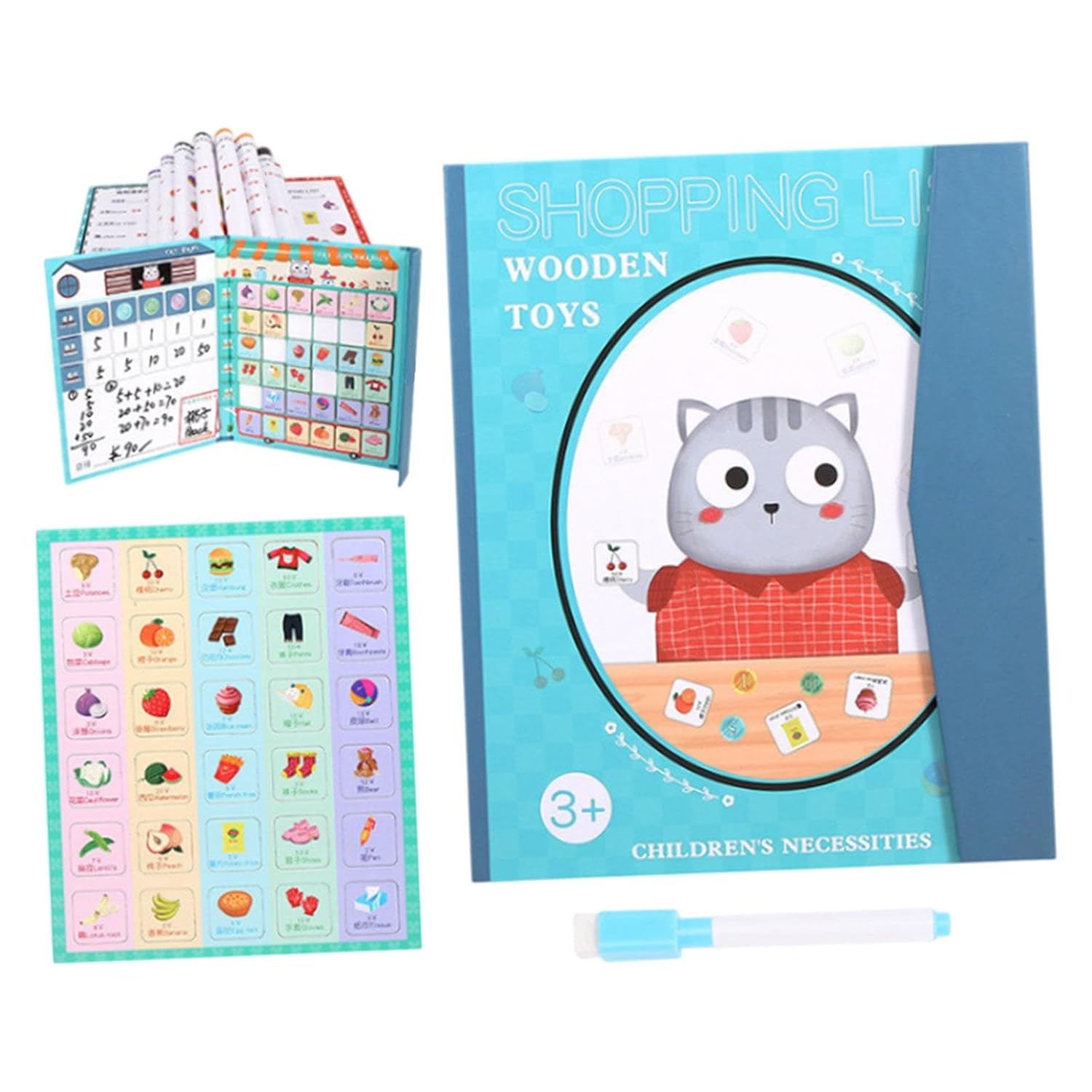 ATORSE Jouets éducatifs pour tout-petits, jeu d'entraînement au contrôle du stylo pour enfants de 3 ans et plus, cadeau style H