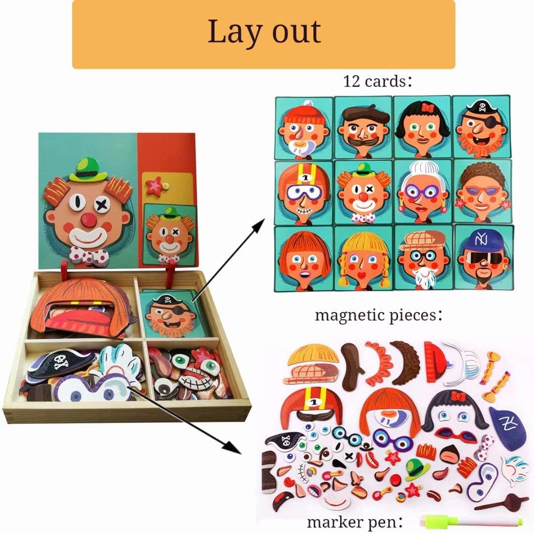 Fidtoy Tableau magnétique double face pour tout-petits – Jouet créatif d'apprentissage et de dessin
