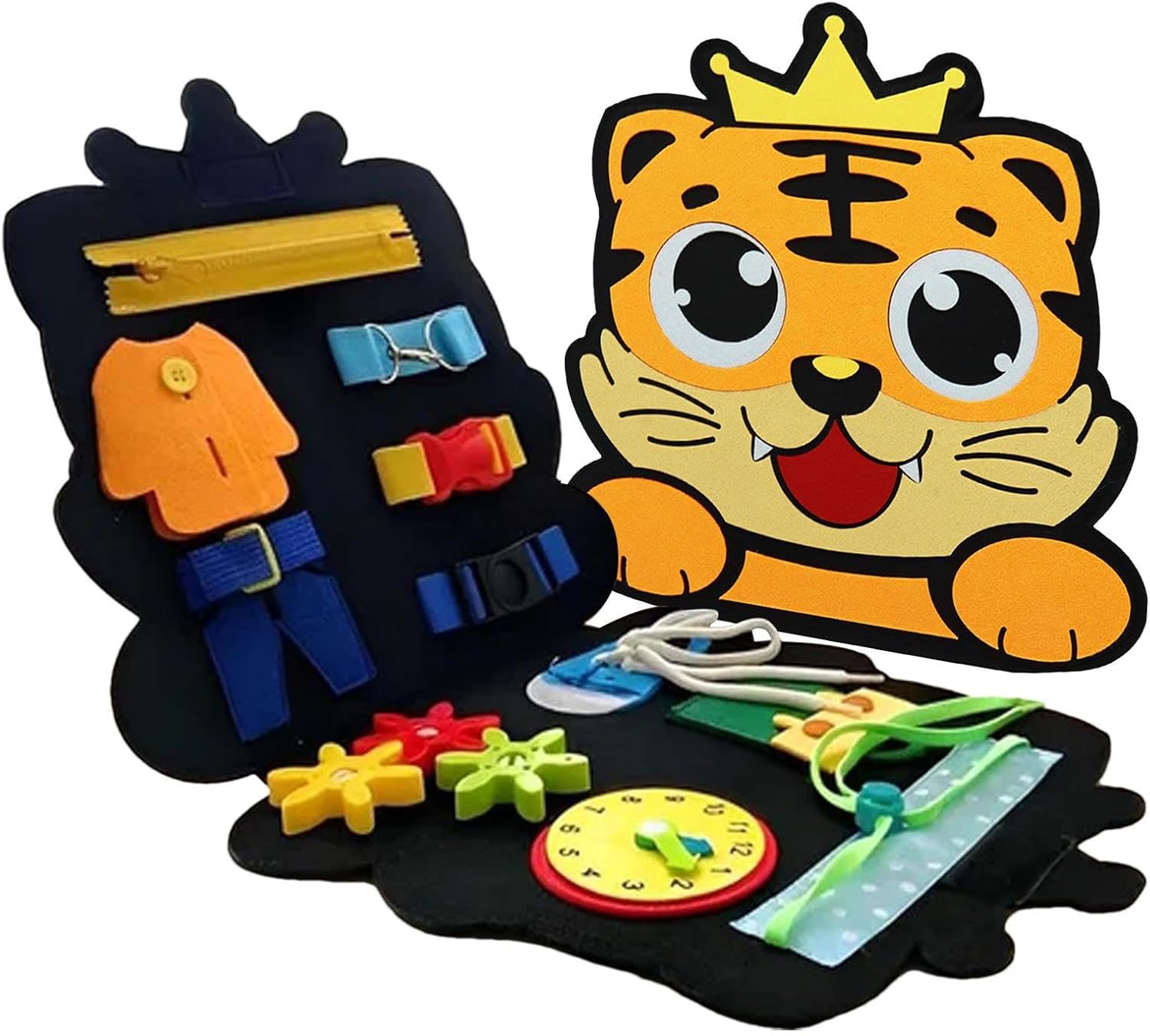 Tableau sensoriel pour enfants - Tableau sensoriel d'activités éducatives | Tableau d'activités éducatives d'apprentissage, jouet de voyage avec animaux, développement de la motricité fine Hondony