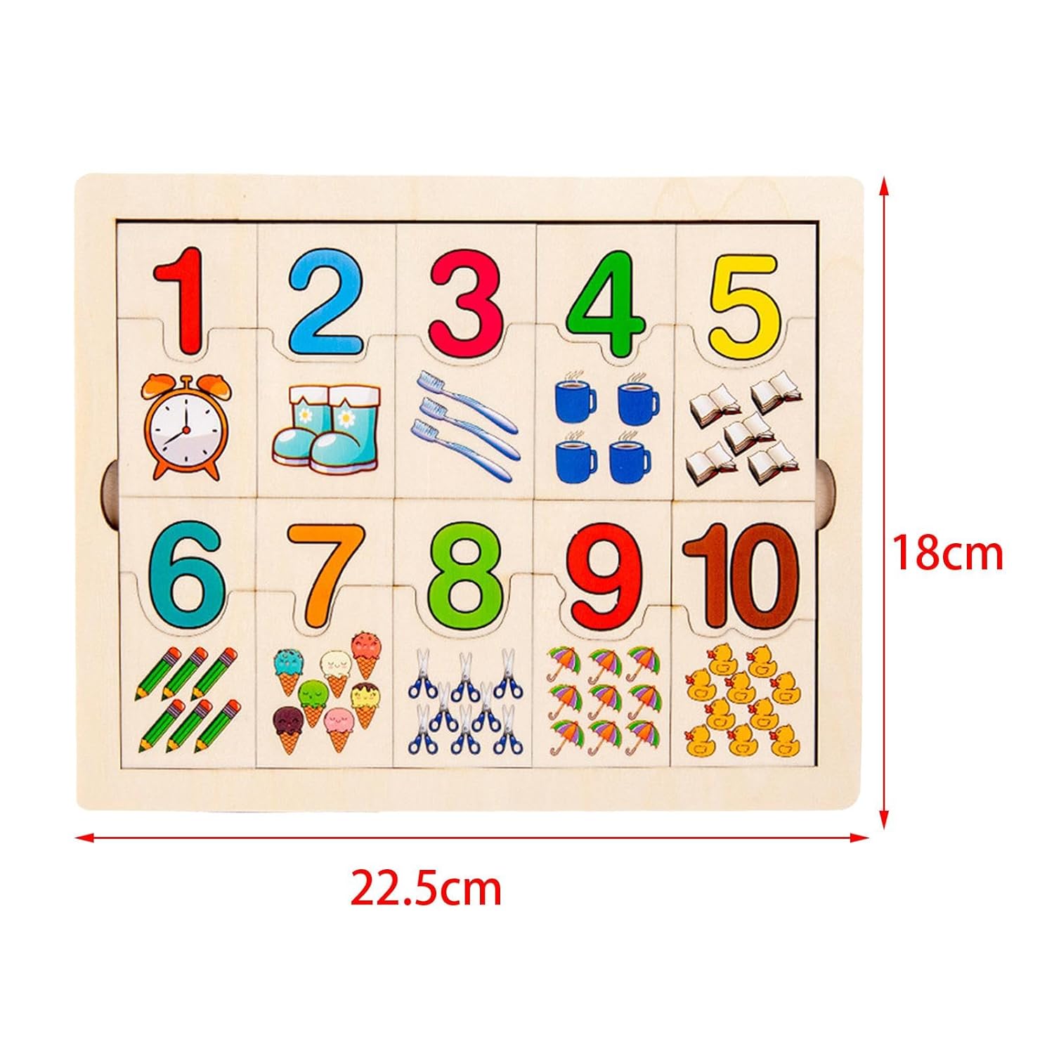 Enakshi® Digital Learning Puzzle Board Number Matching Puzzle Board for Children Boys|Baby | Toys for Baby | Developmental Baby Toys