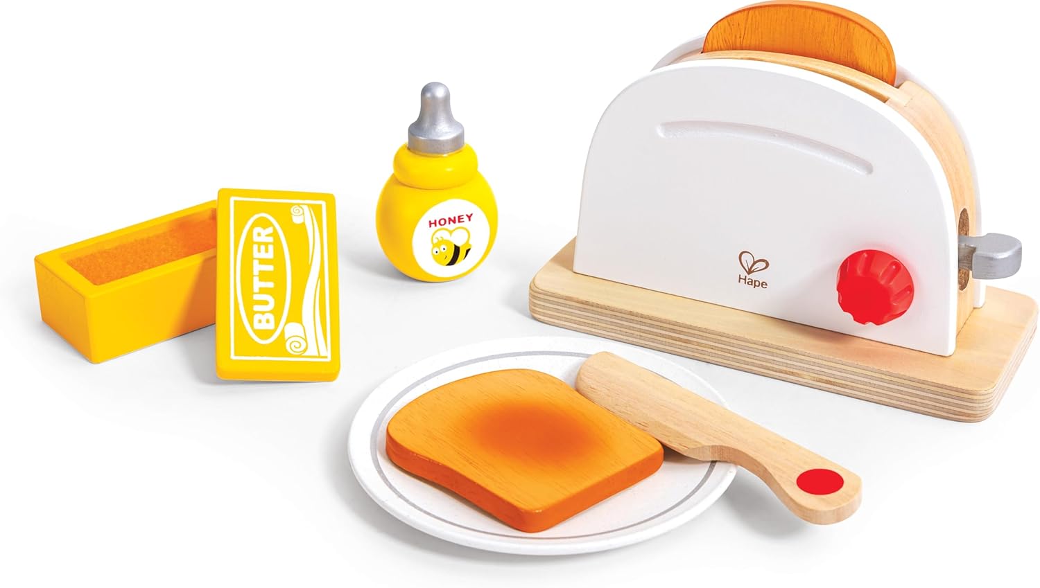 Fidtoy Tostadora de Madera de Juguete para Cocina de Juego de Imitación