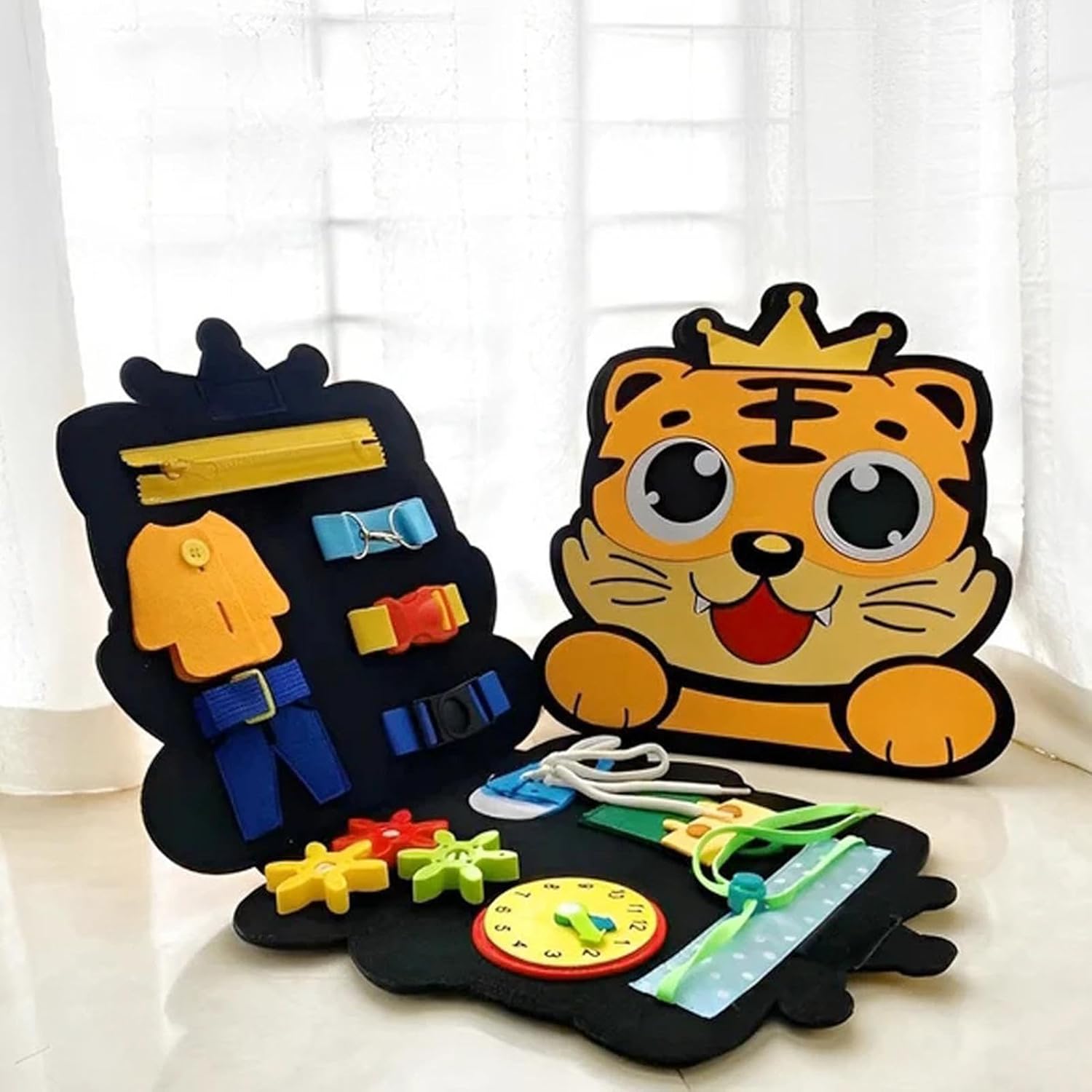 Tableau sensoriel pour enfants - Tableau sensoriel d'activités éducatives | Tableau d'activités éducatives d'apprentissage, jouet de voyage avec animaux, développement de la motricité fine Hondony
