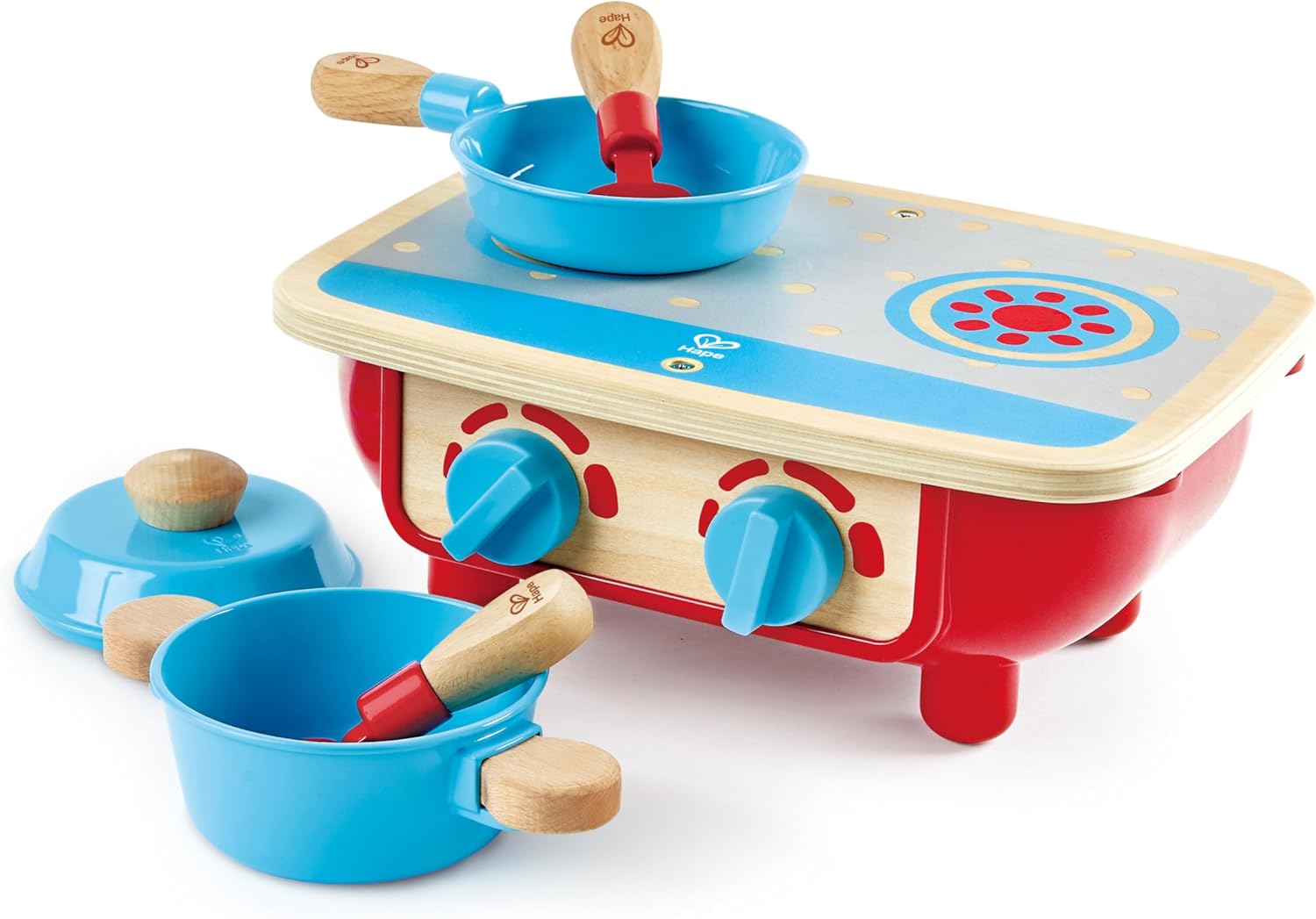 Juego de cocina de madera Fidtoy para niños pequeños de 18 meses en adelante