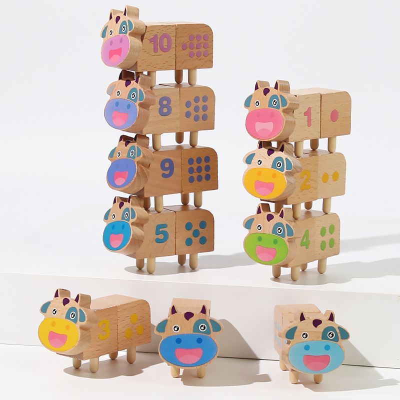 Fun Montessori Teaching Aids Children's Early Education Puzzle