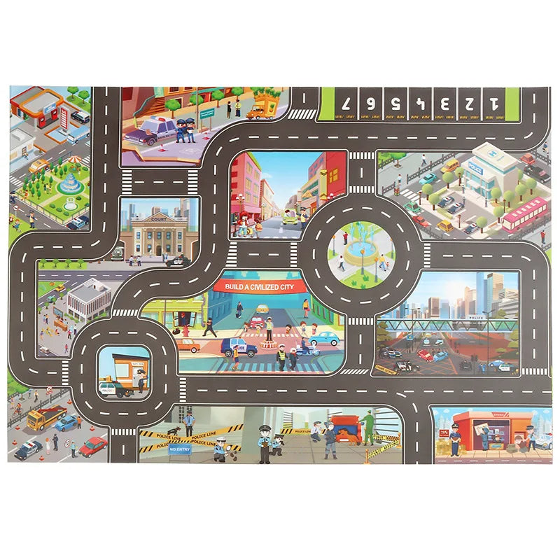 Car adventure™ - Toverstad Tapis de jeu