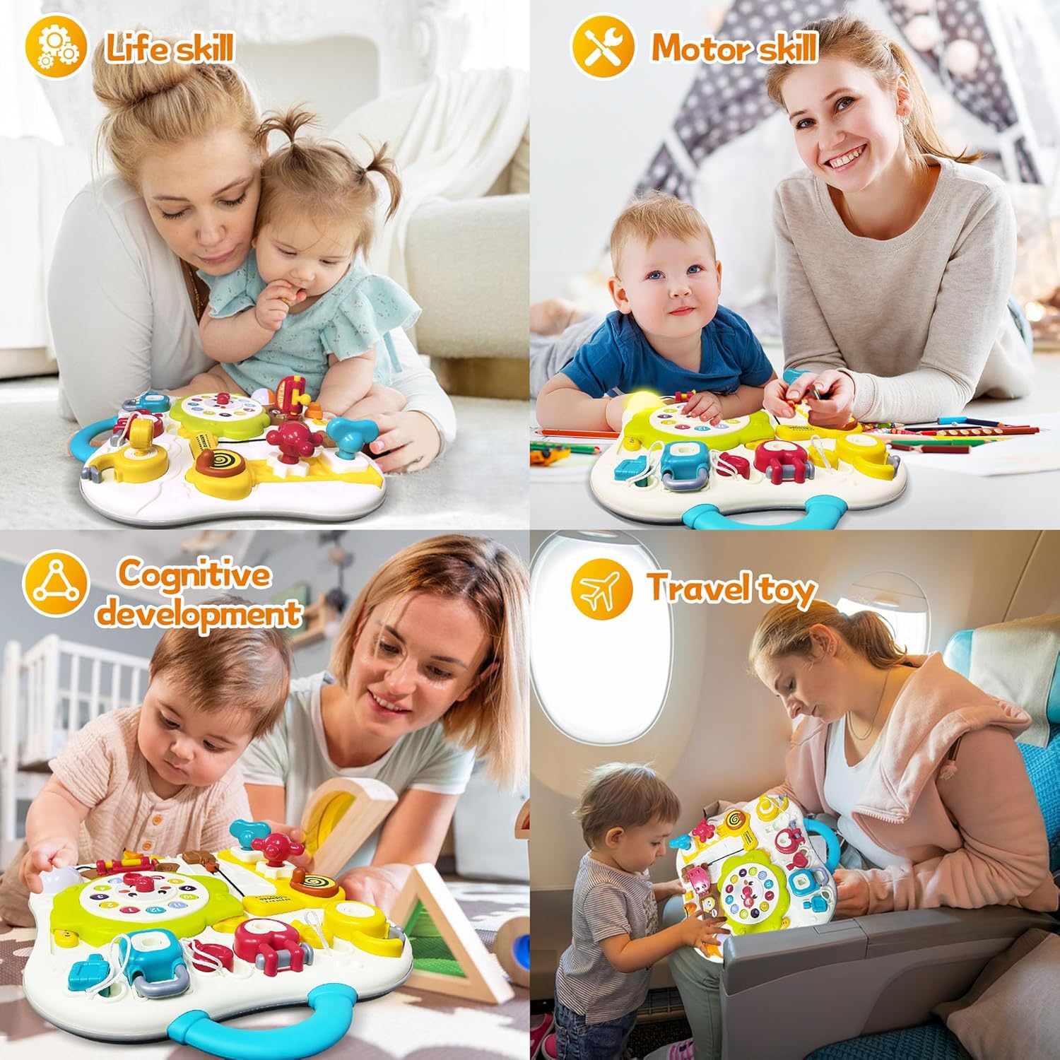 Fidtoy Baby Busy Board Interrupteur Musical Jouet Montessori