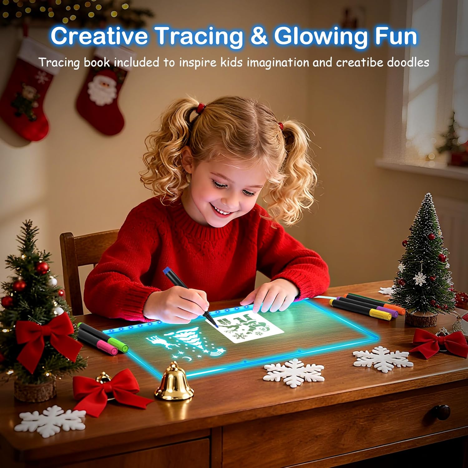 Tableau de Dessin Lumineux GlowSketch™ - Éveille la Créativité Sans Écrans
