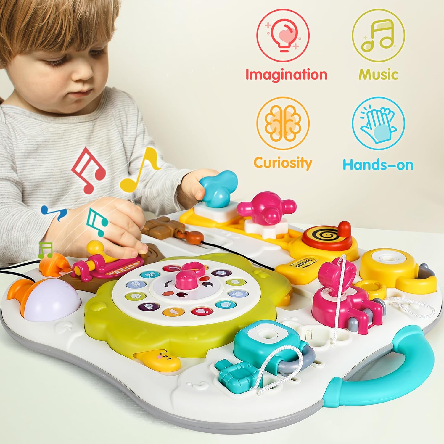 Fidtoy Baby Busy Board Interrupteur Musical Jouet Montessori