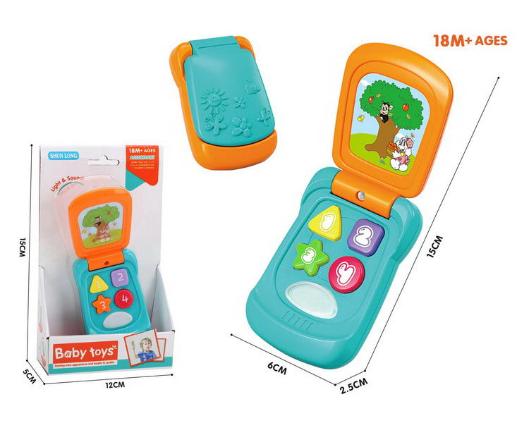Fidtoy Light and Sound Baby Telephone Toy for Babies 6 Months Plus Communication Learning Play