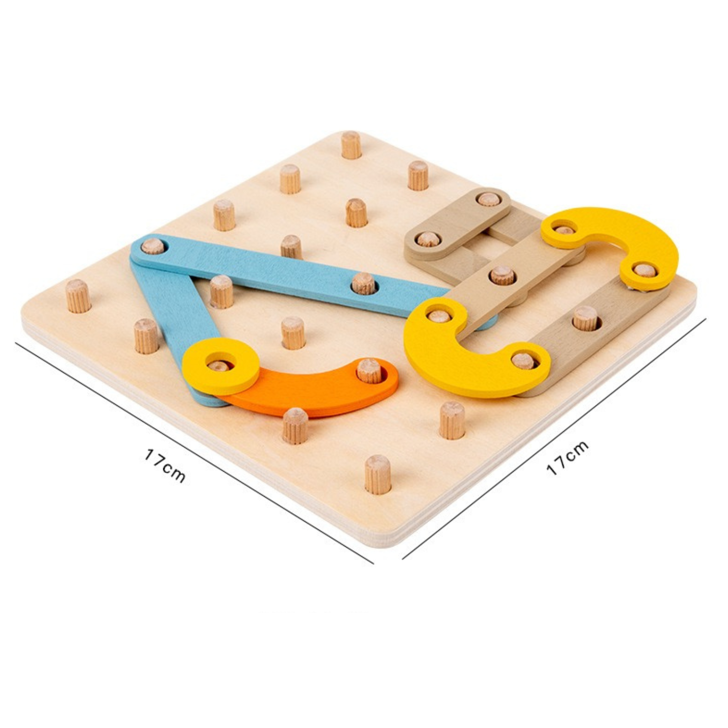 Planche à clous en bois Montessori, jouet géoplan à motifs et formes
