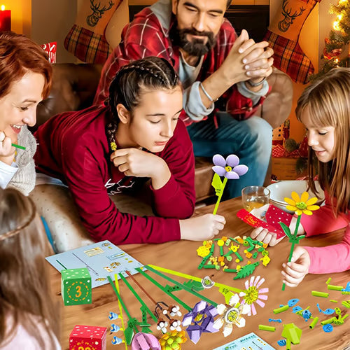 Calendrier de l'Avent de construction 24 jours MerryBlooms™
