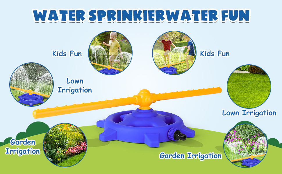 Jouet d'été pour enfants, arroseurs d'extérieur pour la pelouse du jardin, jeux d'eau pour garçons et filles, activités de plein air dans la cour.