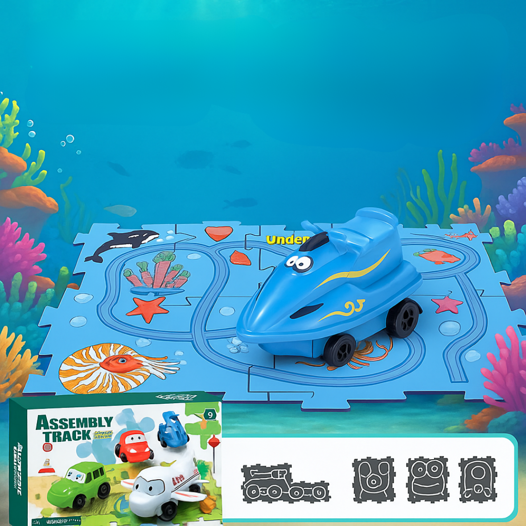 Car Track™ - Bouw, speel en ontdek - Speelgoedautoset