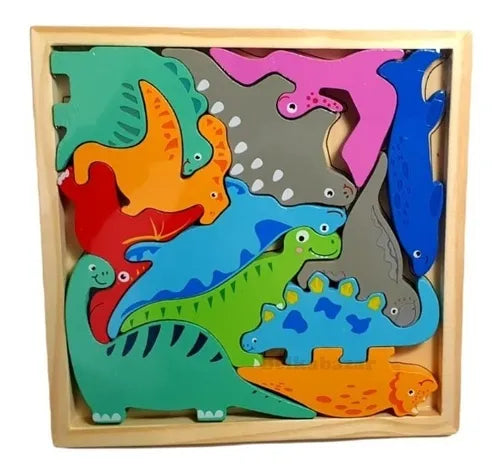 Planche de puzzle 3D Fidtoy à assembler, motif aléatoire, planche de puzzle en bois d'animaux de la ferme, jouet d'apprentissage de la motricité fine et de l'association des chiffres pour enfants