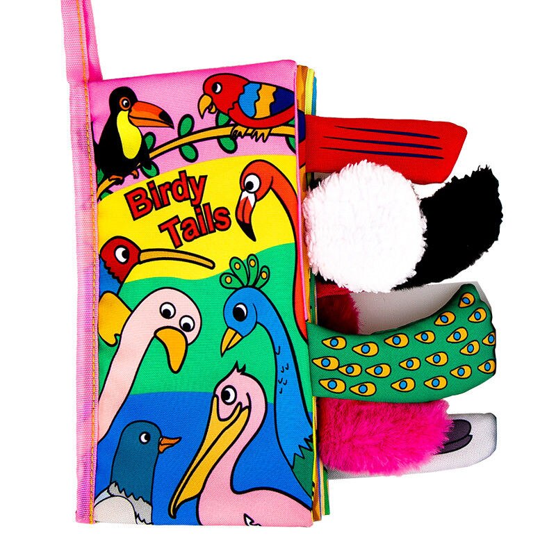 Fidtoy Ocean – Livre d'éveil sensoriel en tissu pour bébés – Livre Montesorri doux et froissable pour nouveau-nés et tout-petits