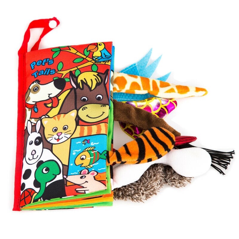 Fidtoy Ocean – Livre d'éveil sensoriel en tissu pour bébés – Livre Montesorri doux et froissable pour nouveau-nés et tout-petits